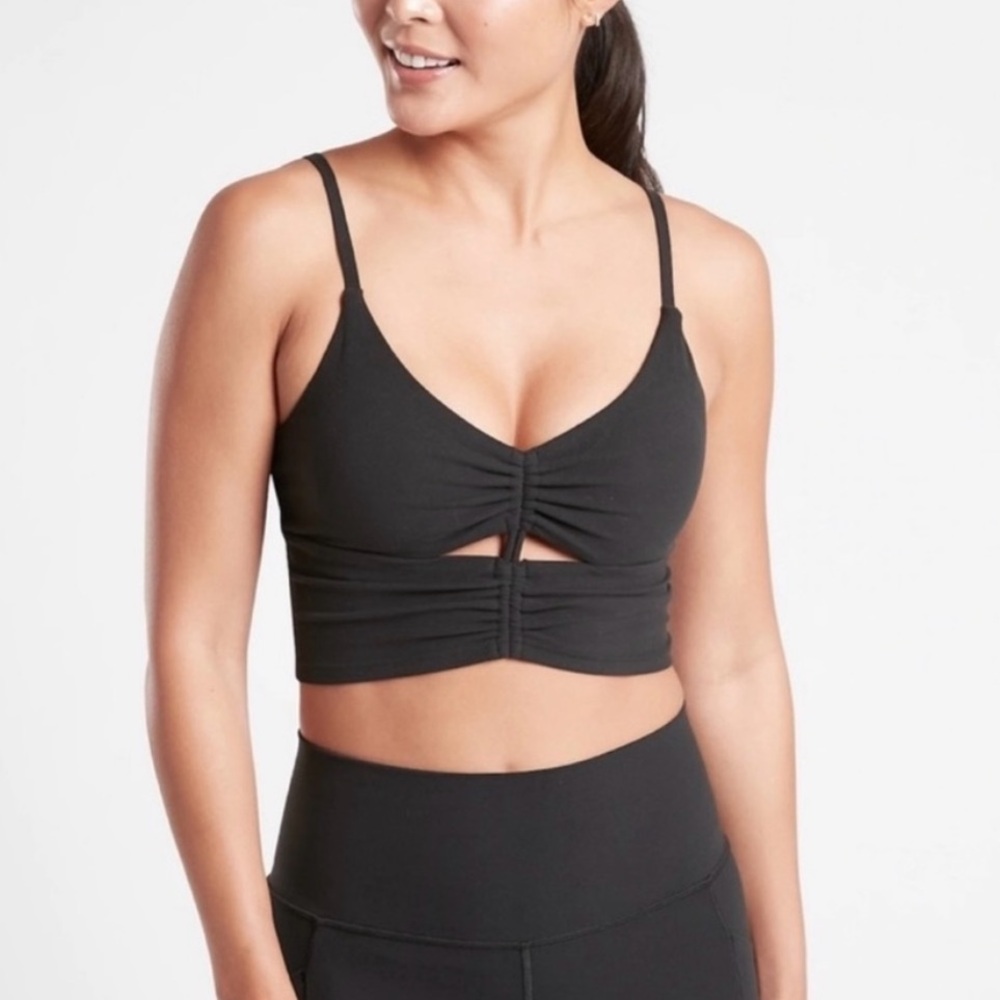 Athleta Cinch Longline Sports Bra